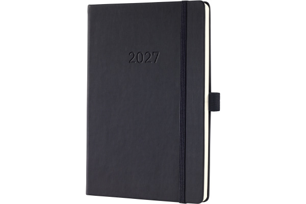 CONCEPTUM Wochenkalender 2027 C2719 1W/2S schwarz 14.8x21.3cm