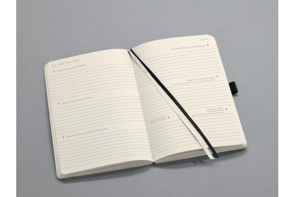 CONCEPTUM Wochenkalender 2027 C2722 1W/2S schwarz 13.5x21cm – Bild 2