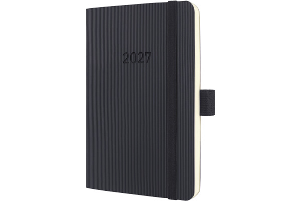 CONCEPTUM Wochenkalender 2027 C2723 1W/2S schwarz 9.3x14cm