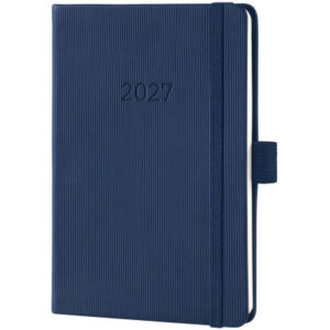 CONCEPTUM Wochenkalender 2027 C2763 1W/2S dunkelblau 10.8x15.1cm