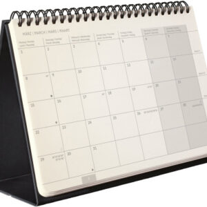 CONCEPTUM Tischkalender 2027 C2781 1M/1S schwarz 21.3x22cm