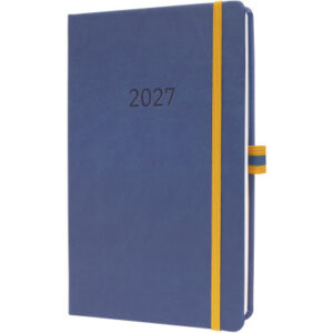 CONCEPTUM Wochenkalender Linescape 2027 L2706 1W/2S blau 14.8x21.3cm