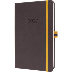 CONCEPTUM Wochenkalender Linescape 2027 L2707 1W/2S dunkelgrau 14.8x21.3cm