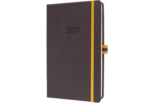 CONCEPTUM Wochenkalender Linescape 2027 L2707 1W/2S dunkelgrau 14.8x21.3cm