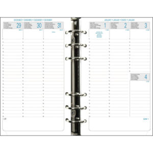 EXACOMPTA Ersatzinhalt Exatime 17 2027 18272E 1W/2S 10.5x17.2 cm