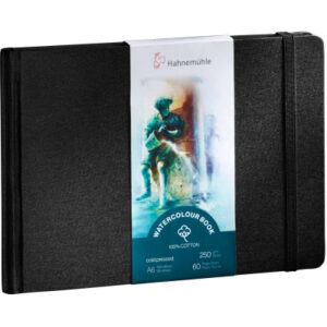 HAHNEMÜHL Aquarellbuch A6 quer 10625351 Cotton, 250g 30 Blatt
