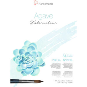 HAHNEMÜHL Aquarellblock Agave A3 10625411 weiss, 290g 12 Blatt