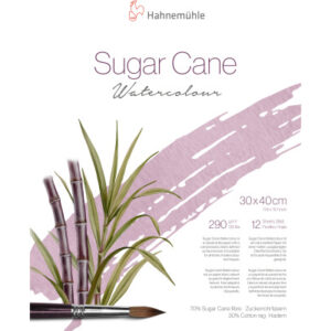 HAHNEMÜHL Aquarellbl. SugarCane 30x40cm 10625422 weiss, 290g 12 Blatt