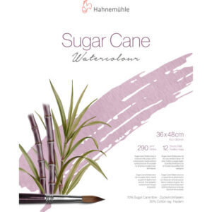 HAHNEMÜHL Aquarellbl. SugarCane 36x48cm 10625423 weiss, 290g 12 Blatt