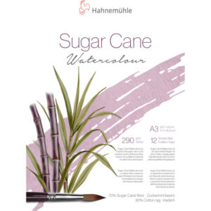 HAHNEMÜHL Aquarellblock SugarCane A3 10625432 weiss, 290g 12 Blatt
