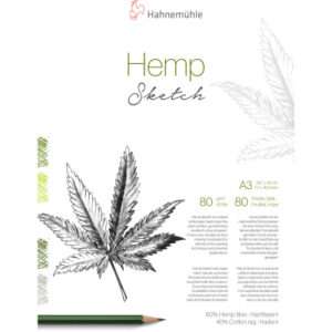 HAHNEMÜHL Skizzenblock Hemp Sketch A3 10625452 weiss, 80g 80 Blatt