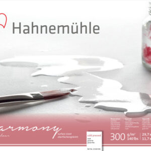HAHNEMÜHL Aquarellblock Harmony A3 10628041 weiss matt, 300g 12 Blatt