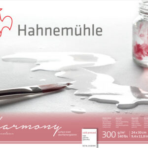 HAHNEMÜHL Aquarellblock Harmony 24x30cm 10628044 weiss matt, 300g 12 Blatt