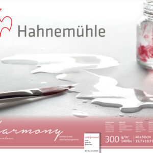 HAHNEMÜHL Aquarellblock Harmony 40x50cm 10628046 weiss matt, 300g 12 Blatt