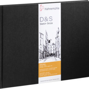 HAHNEMÜHL Skizzenbuch D&S A4 quer 10628215 schwarz 80 Blatt