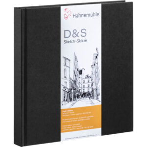 HAHNEMÜHL Skizzenbuch D&S 19.5x19.5cm 10628226 schwarz 80 Blatt