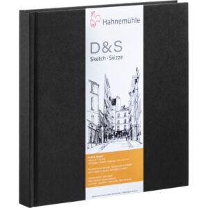 HAHNEMÜHL Skizzenbuch D&S 25x25cm 10628227 schwarz 80 Blatt