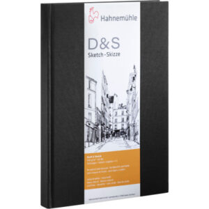 HAHNEMÜHL Skizzenbuch D&S A5 hoch 10628270 schwarz 80 Blatt