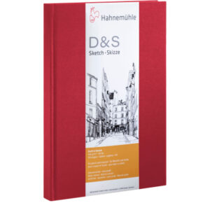 HAHNEMÜHL Skizzenbuch D&S A5 hoch 10628292 rot 80 Blatt