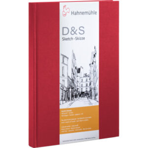 HAHNEMÜHL Skizzenbuch D&S A4 hoch 10628294 rot 80 Blatt