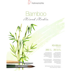 HAHNEMÜHL MixedMediaBlock Bamboo 42x56cm 10628543 weiss, 265g 25 Blatt