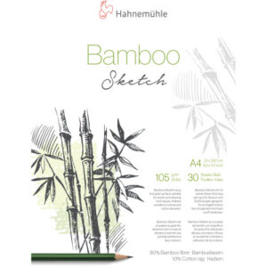 HAHNEMÜHL Skizzenblock Bamboo A4 10628561 weiss, 105g 30 Blatt