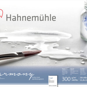 HAHNEMÜHL Aquarellblock Harmony 30x40cm 10628845 weiss rau, 300g 12 Blatt