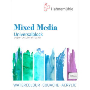 HAHNEMÜHL Universalblock 24x32cm 10650200 weiss, 310g 25 Blatt