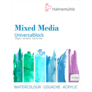HAHNEMÜHL Universalblock 30x40cm 10650201 weiss, 310g 25 Blatt