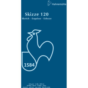 HAHNEMÜHL Skizzenblock 120 A5 60127420 weiss, 120g 50 Blatt