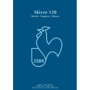 HAHNEMÜHL Skizzenblock 120 A4 60127422 weiss, 120g 50 Blatt