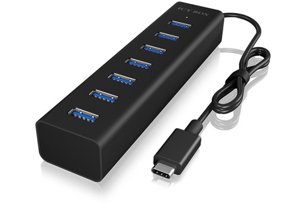 ICY BOX USB-C to 7 Port USB-A Hub IBHUB1700 USB 3.2 G1 – Bild 2