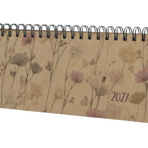 JOLIE Tischkalender Pure 2027 7J900 1W/2S romantic flow. 30x15.4cm