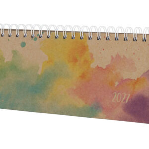 JOLIE Tischkalender Pure 2027 7J901 1W/2S rainbow flow 30x15.4cm