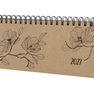 JOLIE Tischkalender Pure 2027 7J902 1W/2S black magnolia 30x15.4cm