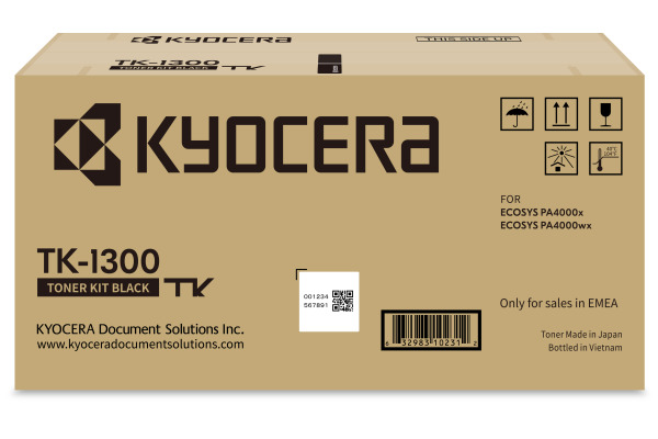 KYOCERA Toner-Modul schwarz TK-1300 Ecosys PA4000x 3000 Seiten