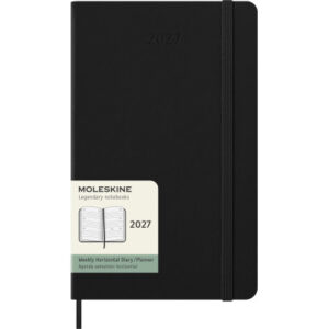 MOLESKINE Agenda Classic Large      2027 DHB12WH3Y 1W/2S schwarz HC       13x21cm