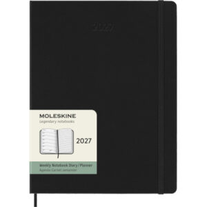 MOLESKINE Agenda Classic X-Large 2027 DHB12WN4Y 1W/1S schwarz HC 19x25cm