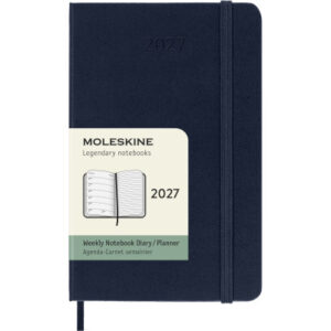 MOLESKINE Agenda Classic Pocket 2027 DHB2012WN 1W/1S saphir HC 9x14cm