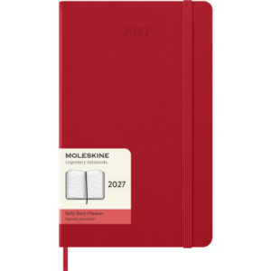 MOLESKINE Agenda Classic Large      2027 DHF212DC3 1T/1S scharlachrot HC  13x21cm