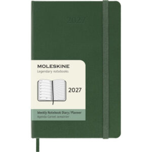 MOLESKINE Agenda Classic Pocket 2027 DHK1512WN 1W/1S myrtengrün HC 9x14cm