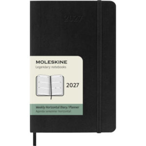 MOLESKINE Agenda Classic Pocket 2027 DSB12WH2Y 1W/2S schwarz SC 9x14cm