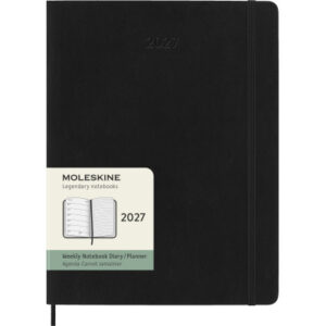 MOLESKINE Agenda Classic X-Large 2027 DSB12WN4Y 1W/1S schwarz SC 19x25cm