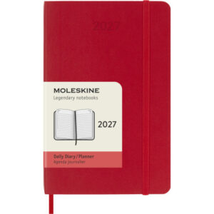 MOLESKINE Agenda Classic Pocket 2027 DSF212DC2 1T/1S scharlachrot SC 9x14cm