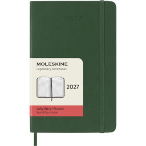 MOLESKINE Agenda Classic Pocket 2027 DSK1512DC 1T/1S myrtengrün SC 9x14cm