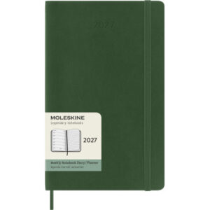 MOLESKINE Agenda Classic Large 2027 DSK1512WN 1W/1S myrtengrün SC 13x21cm