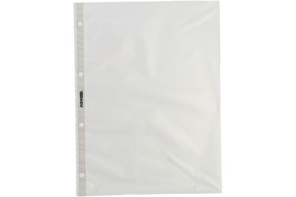 NOVOOO Zeigetasche PP 80my A4 070-5449 transparent, genarbt 100 Stk.