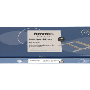 NOVOOO Heftverschlüsse 8.0cm 608241 Metall 50 Stück