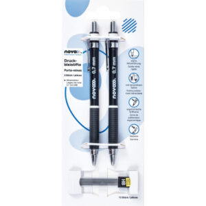 NOVOOO Druckbleistift 0,7mm PL750700 inkl. 12 Minen 2 Stück