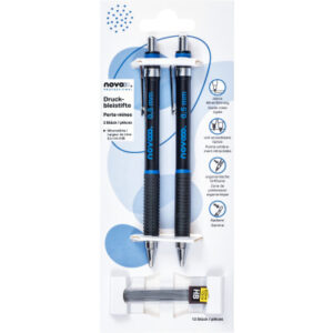 NOVOOO Druckbleistifte 0,5mm PL750500 inkl. 12 Minen 2 Stück